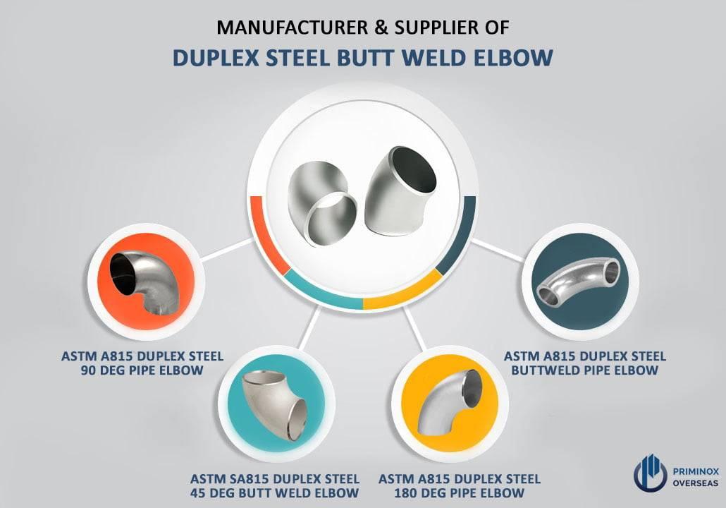 DUPLEX STEEL PIPE ELBOW MANUFACTURER