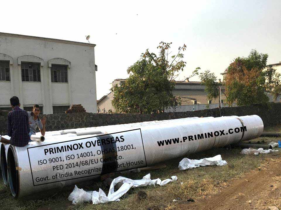 Stainless Steel Pipes With Priminox Print
